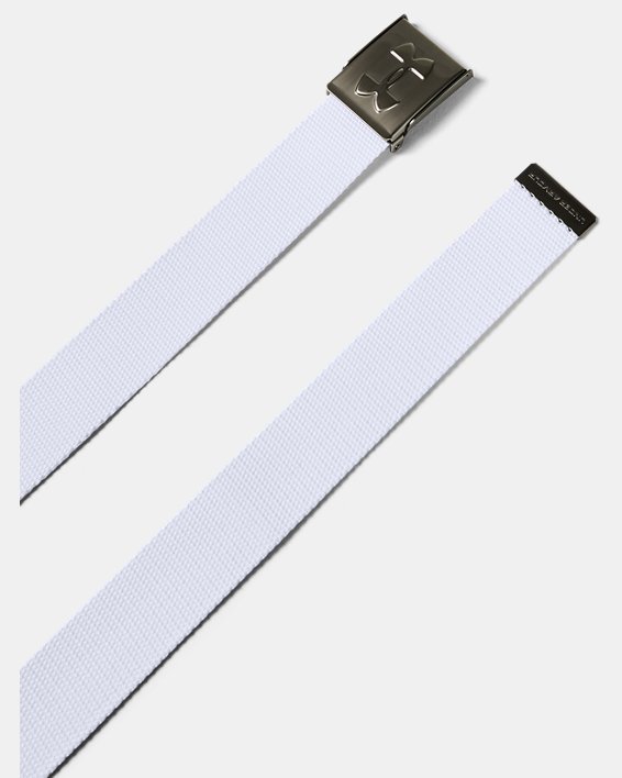 UA Webbed Belt, White, pdpMainDesktop image number 0
